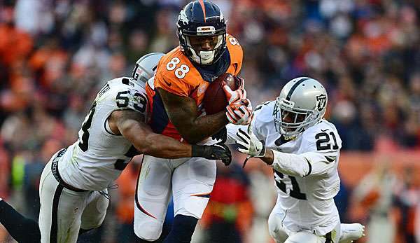 Demaryius Thomas hatte in der vergangenen Saison 90 Catches für 1.083 Yards und fünf Touchdowns