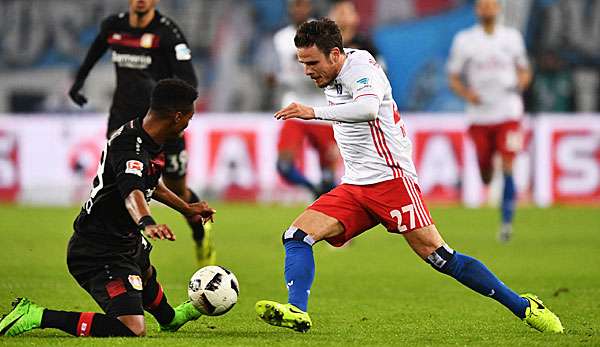 Der HSV muss sich im Kampf um Nicolai Müller mit dem VfL Wolfsburg messen 