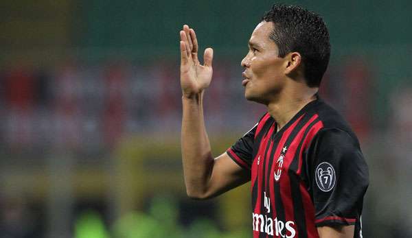 Carlos Bacca ist nicht im Kader des AC Mailand 