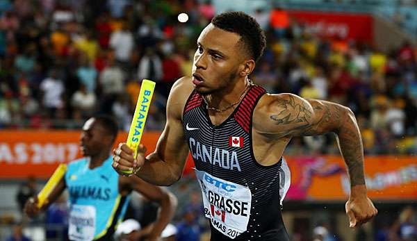 Andre De Grasse muss für die Leichtathletik-WM in London verletzungsbedingt absagen