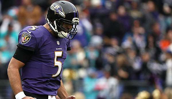 Joe Flacco fehlt den Ravens nach wie vor verletzt