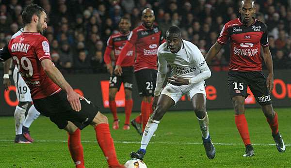 Das Spiel in Guingamp 2016/17 verlor PSG