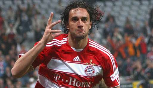 In zwei Jahren bei Bayern München konnte Luca Toni schon 57 eigene Treffer bejubeln