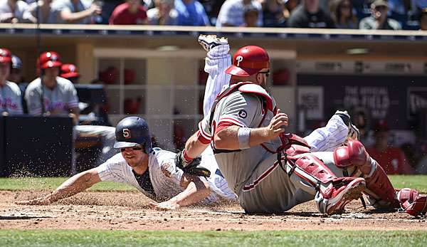 Wil Myers (l.) stahl unter anderem Home gegen die Phillies