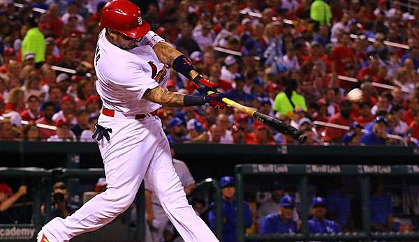 Yadier Molina hatte direkt nach Rally Cats Auftritt einen Grand Slam geschlagen