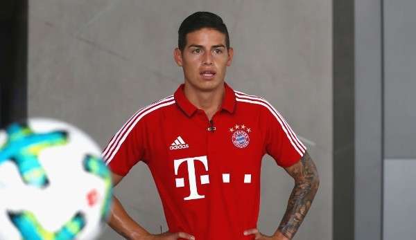 James Rodriguez vom FC Bayern München soll angeschlagen für Kolumbien spielen