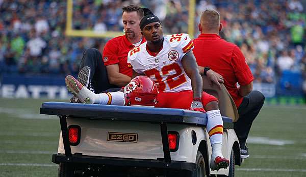 Spencer Ware verletzte sich im Spiel gegen die Seahawks ohne Fremdeinwirkung