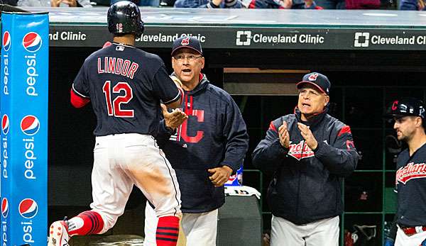 Francisco Lindor schlug einen Homerun und durfte den 17. Sieg in Serie bejubeln