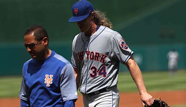 Noah Syndergaard (r.) muss nach seiner Muskelverletzung weiter warten