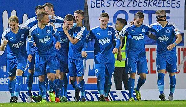 Die Sportfreunde Lotte siegten zum Auftakt des 11. Spieltags gegen den Halleschen FC