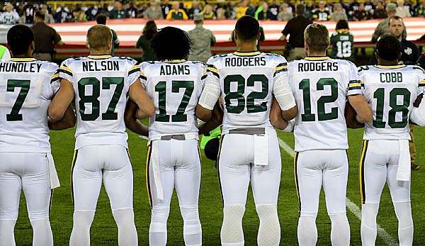 Auch beim Spiel zwischen den Green Bay Packers und Chicago Bears kam es zuletzt zu Protest-Aktionen 