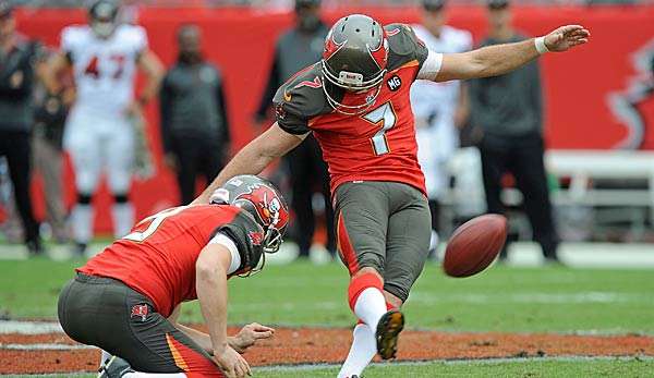 Patrick Murray von den Tampa Bay Buccaneers lässt nichts unversucht