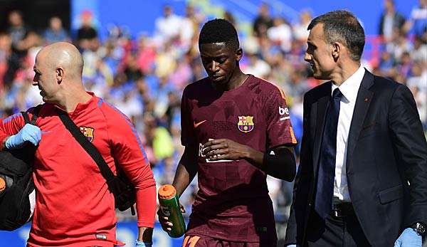 Ousmane Dembele verletzt sich beim Spiel gegen Getafe