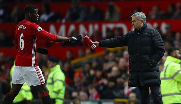 Jose Mourinho ist Coach von Paul Pogba bei Manchester United