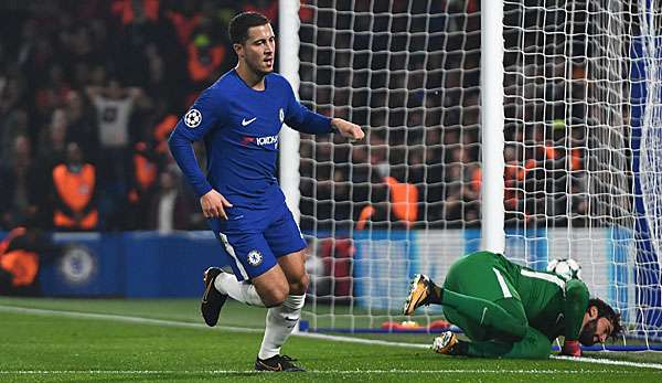 Eden Hazard beendete gegen die AS Roma eine fast 100 Tage andauernde Torflaute in der Champions League