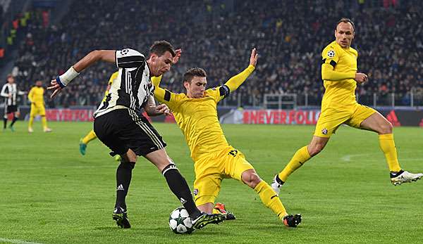 Zagreb im Champions League Spiel gegen Juventus Turin