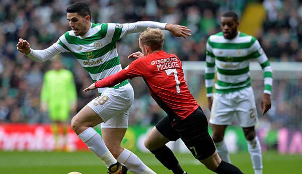 Tom Rogic konnte Celtic nicht vor einem Punktverlust bewahren