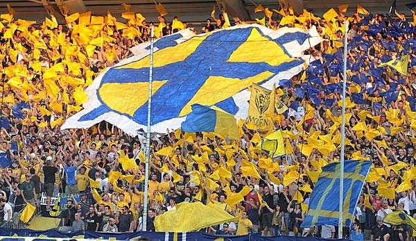 Choreographie der Fans des FC Modena