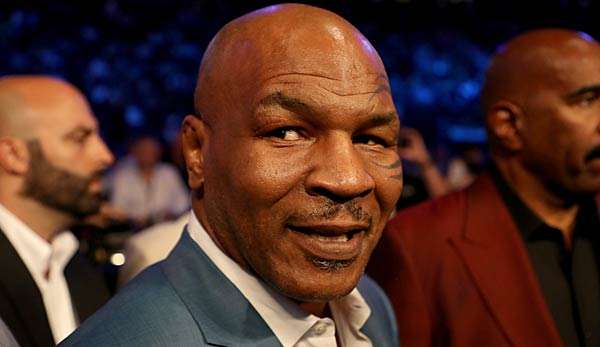 Mike Tyson beim Boxkampf Mayweather vs McGregor