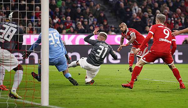 Arturo Vidal brachte die Bayern in Führung