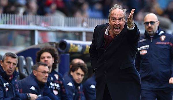 Gian Piero Ventura an der Seitenlinie als Coach der Nationalmannschaft Italiens