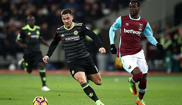 Im letzten Vergleich beider Teams setzte sich Chelsea um Eden Hazard mit 2:1 gegen West Ham durch