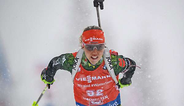 Laura Dahlmeier hat im zweiten Sprint den zweiten Platz belegt