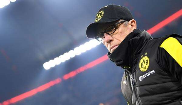 BVB-Trainer Peter Stöger war mit dem Auftritt seiner Mannschaft in Halbzeit eins nicht zufrieden