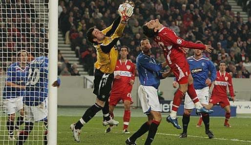 November 2007: Der VfB besiegt die Rangers 3:2 und feiert den einzigen Sieg in der Gruppe E