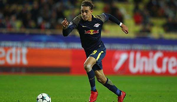 Yussuf Poulsen spielt für RB Leipzig