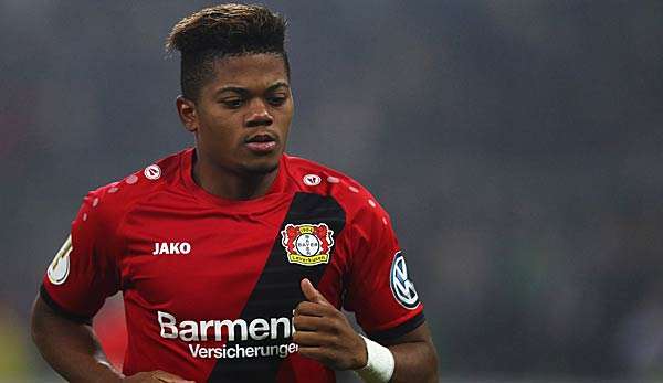 Leon Bailey spielt für Bayer 04 Leverkusen