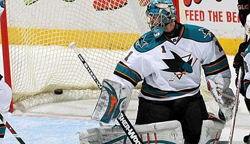 Goalie Thomas Greiss war maßgeblich am Sieg der San Jose Sharks beteiligt