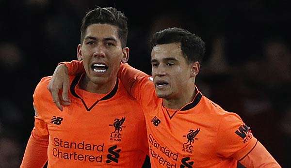 Roberto Firmino und Philippe Coutinho für den FC Liverpool