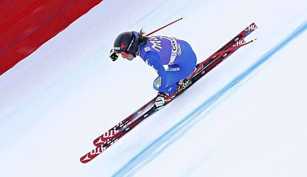 Sofia Goggia fuhr auf Platz eins.
