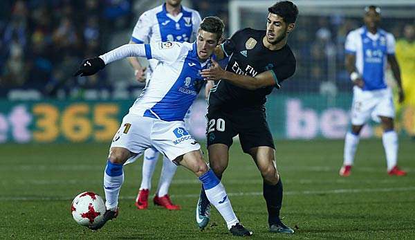 Marco Asensio (r.) schoss das Siegtor für die Königlichen im Hinspiel gegen Leganes