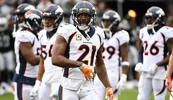 Aqib Talib kam für die Denver Broncos in dieser Saison auf 31 Tackles, 1 Interception und 1 Forced Fumble.