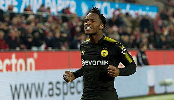 Michy Batshuayi erzielt in seinem ersten Spiel für den BVB einen Doppelpack.