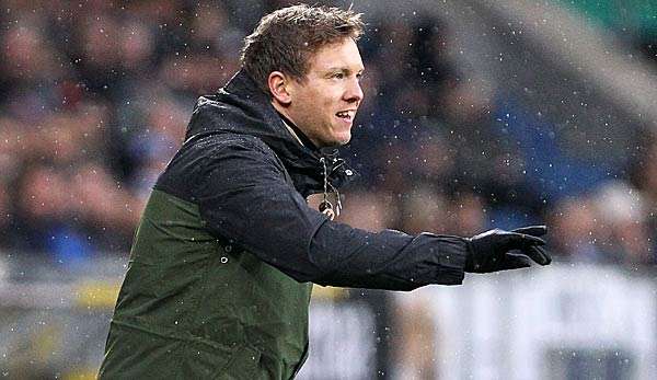 Julian Nagelsmann an der Seitenlinie der Hoffenheimer