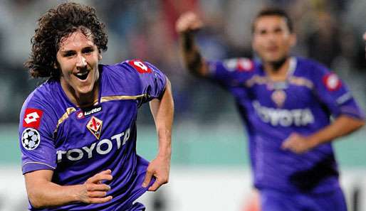 Stevan Jovetic erzielte gegen den FC Liverpool beide Tore für Florenz