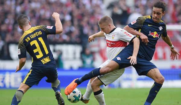 Viel Zweikampf und -krampf: Demme, Ascasibar und Poulsen (v.l.) im Duell.