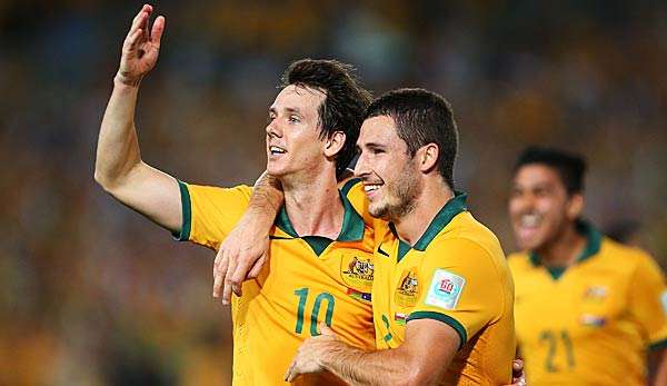 Australien-Coach Bert van Marwijk setzt auf Mathew Leckie und Robbie Kruse.