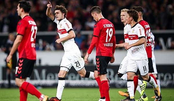 In der Hinrunde setzte sich der VfB Stuttgart deutlich mit 3:0 gegen Freiburg durch. 