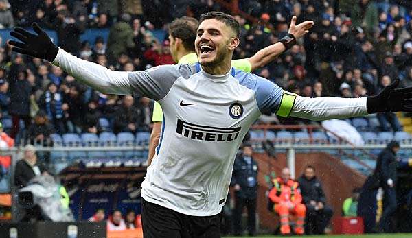 Mauro Icardi gelang gegen Sampdoria ein Viererpack.