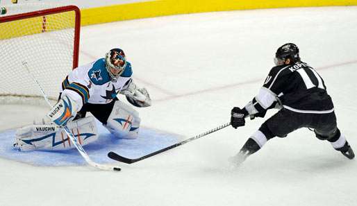 Sharks-Goalie Thomas Greiss musste beim Saisondebüt gegen die Kings zwei Gegentore hinnehmen