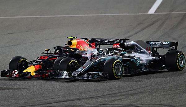 Verstappen gibt Hamilton die Schuld an der Berührung.