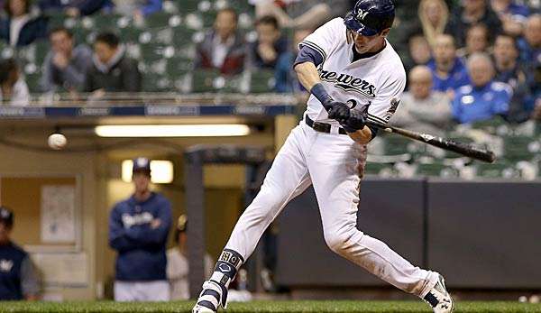 Christian Yelich hat sich bei einem Schwung an den Bauchmuskeln verletzt.
