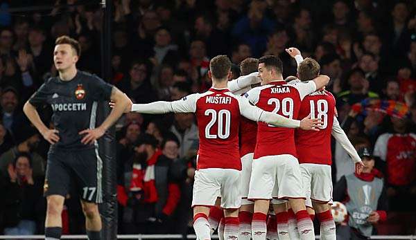 Am Donnerstag findet das Europa-League-Rückspiel zwischen ZSKA Moskau und dem FC Arsenal statt.