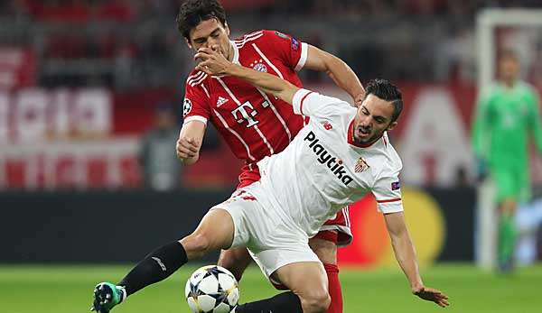 Der FC Bayern München spielt im Viertelfinale der Champions League gegen den FC Sevilla. 