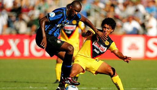 Ist in Mailand unzufrieden und will im Sommer weg: Inters Mittelfeld-Ass Patrick Vieira (l.)
