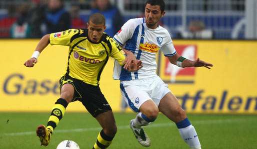 Dortmund ,hier mit Mohamed Zidan (l.), gewann das Ruhrderby verdient mit 2:0